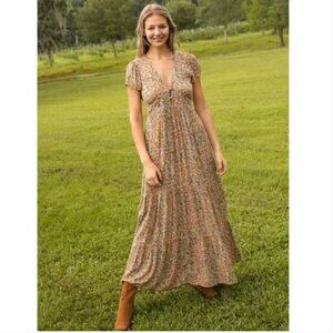 NATURAL LIFE Floral Maxi Dress - Multicolor